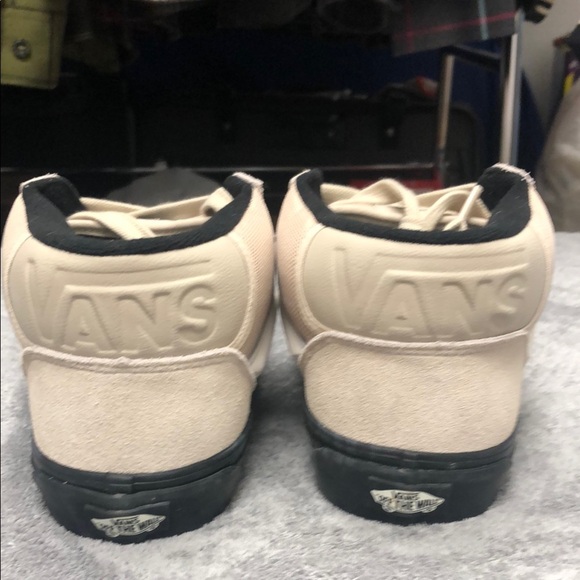 Vans Knu Mid Century Tan and Black Classic Sneakers - Picture 6 of 6